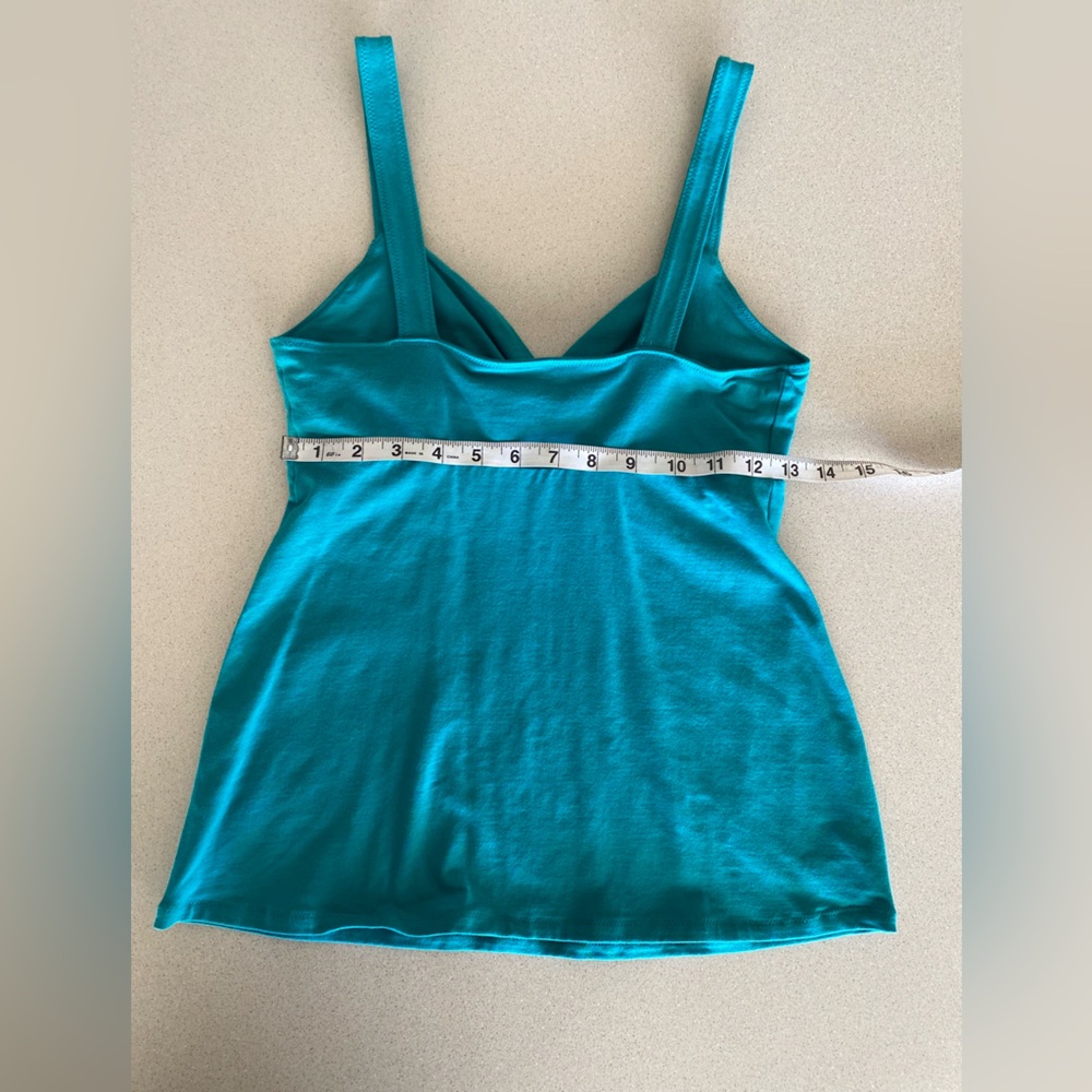 Victoria's Secret Tank Top w. Built in Bra Size SP in Teal - Picture 6 of 6